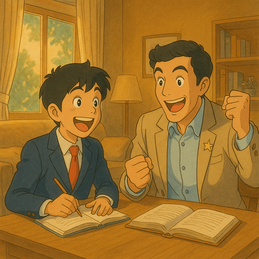 Studying in excitement